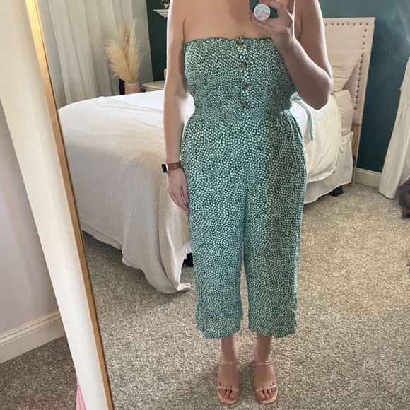 NWT Angashion strapless romper with optional belt size L - Picture 4 of 6